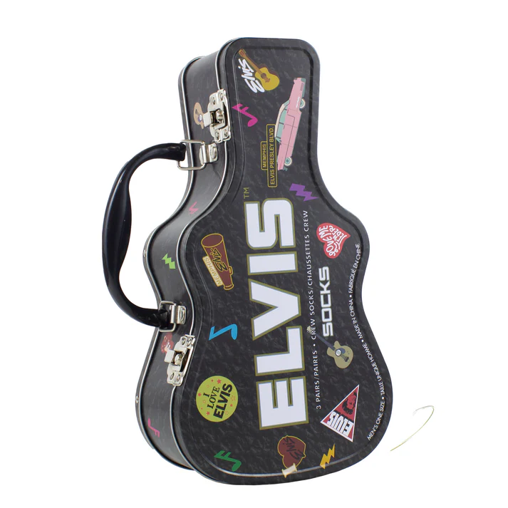 Elvis Presley, Guitar Tin, Socker 3 Paar